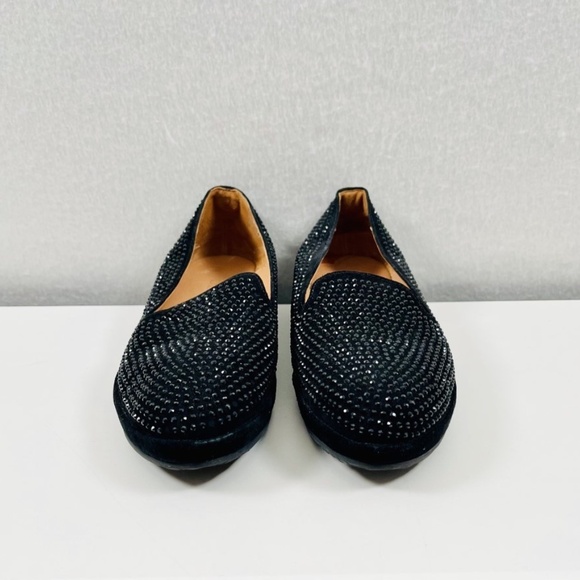 L'Amour Des Pieds Correze Stone Embellished Slip On Flat Women's Black 8.5M - Picture 2 of 8